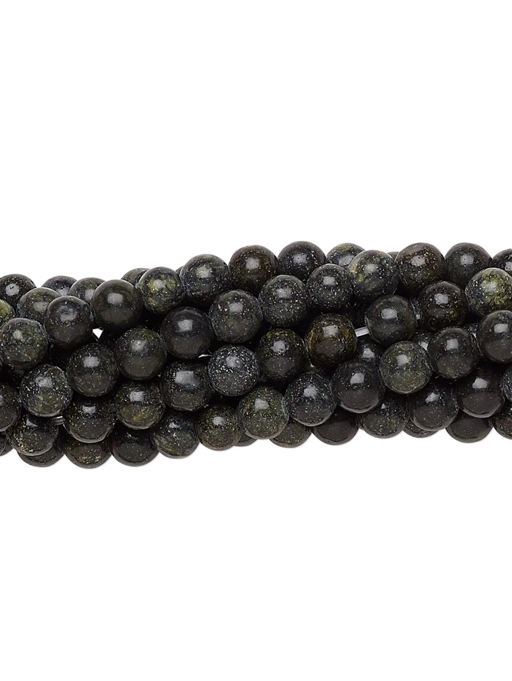 Russian Serpentine Gemstone Beads Round 4mm Bulk Lot 50 pcs